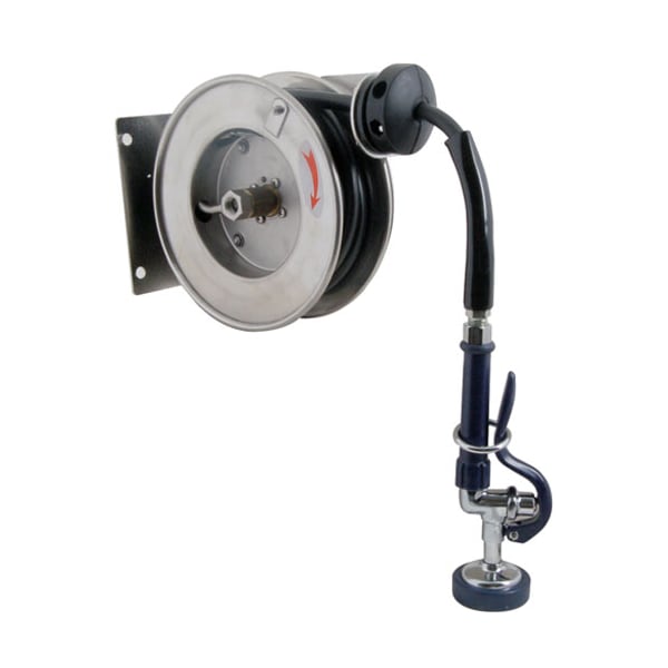 T&S Brass Reel, Hose , Expose, 12 Ft, 3/8"Npt -7103 - main